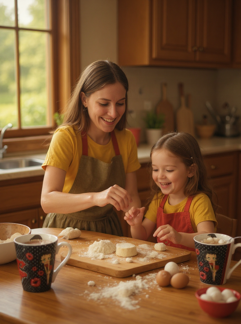 Betty Boop Kisses Polka Dot Ceramic Mug