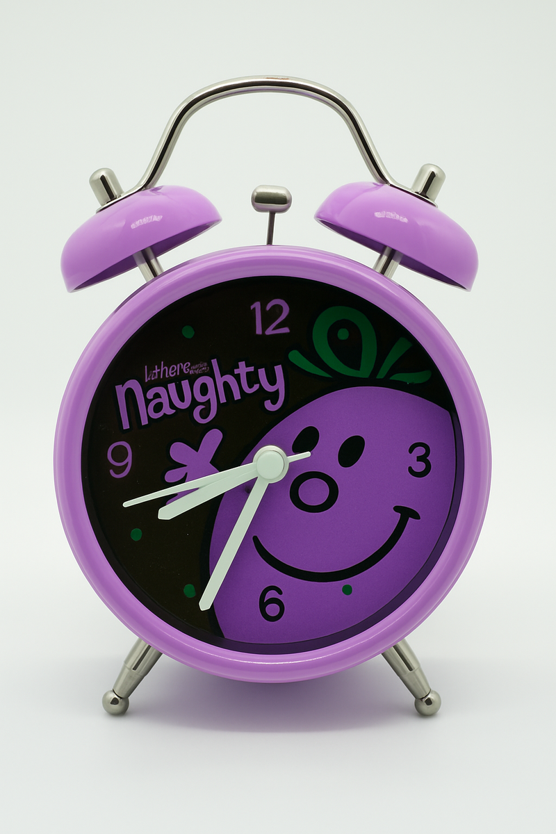 Little Miss Naughty Purple Alarm Clock | Gift for Roald Dahl Fans