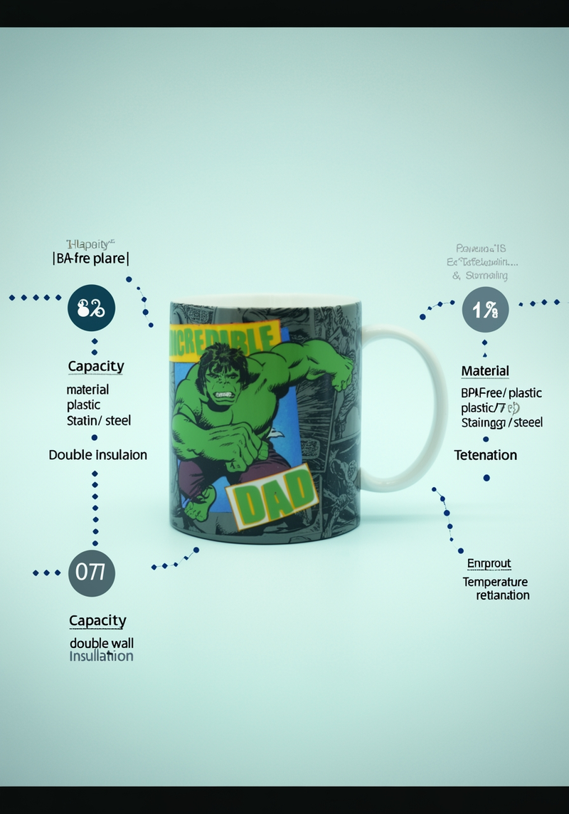 Marvel Legends Father’s Day Ceramic Mug | Gift for Marvel Fans