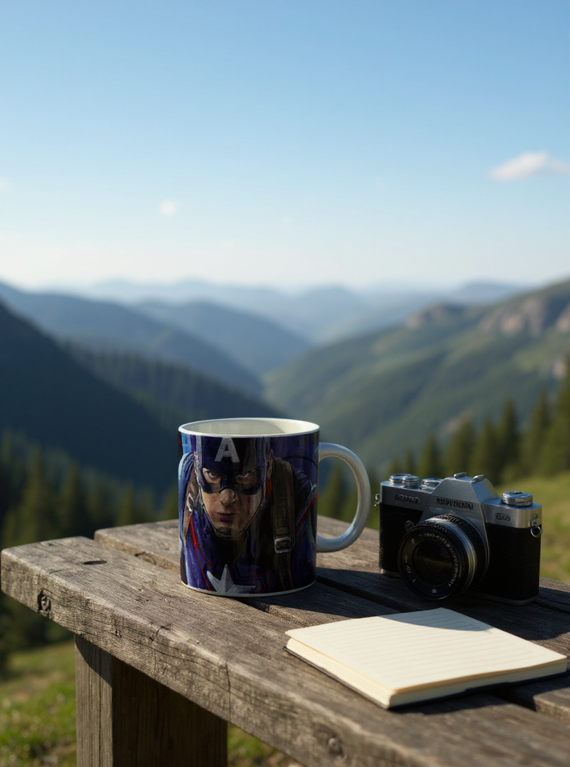 Civil War Sentinel Captain America Ceramic Mug | Gift for Marvel Fans