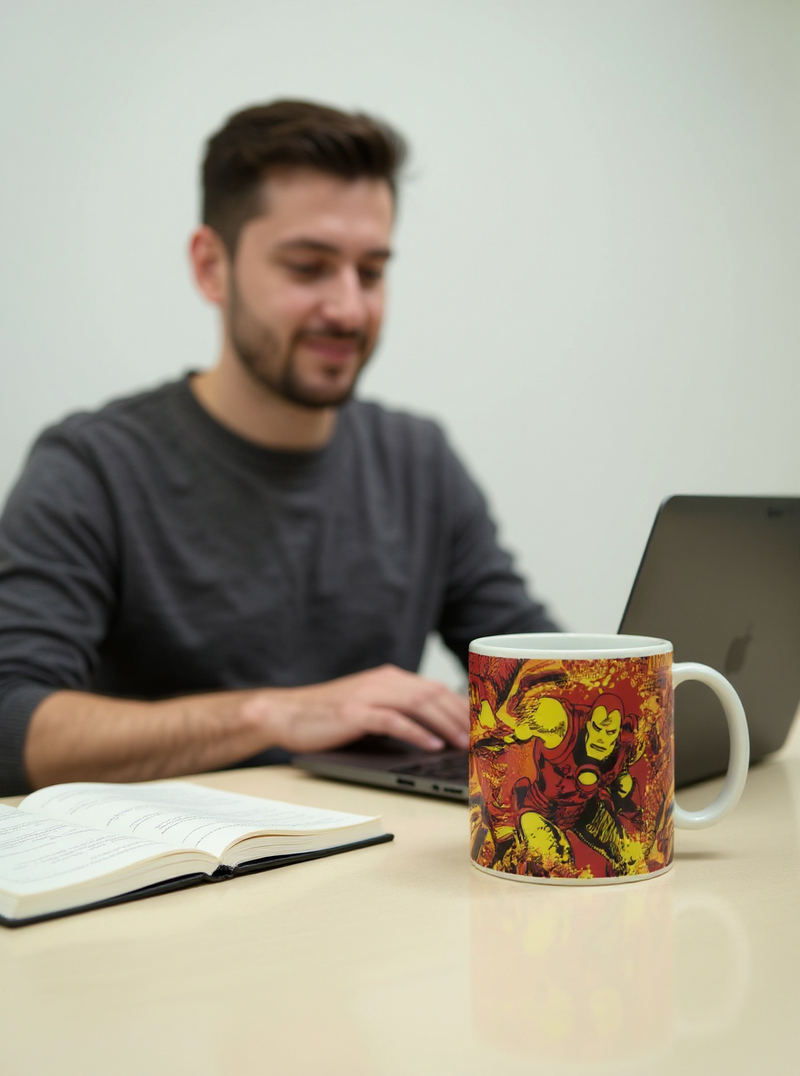 Iron Man Arc Reactor Ceramic Mug | Gift for Marvel Fans