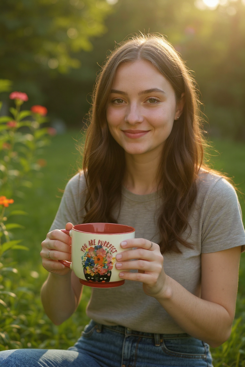 You Are Purrfect Feline Charm Ceramic Mug