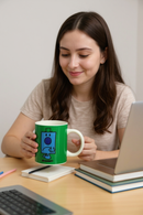 Little Miss Mr. Grumpy Green Mug