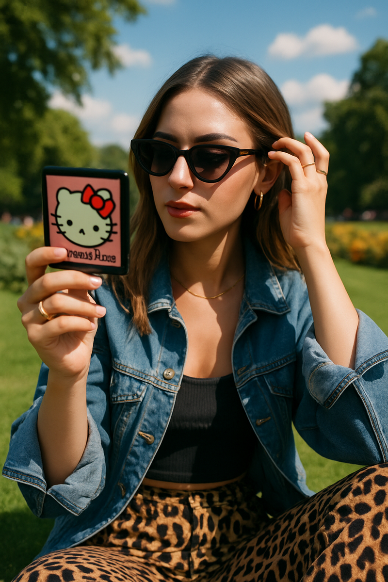 Hello Kitty's On-the-Go Compact Mirror