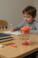 Glitter Sparkle Tumbler with Coral Lid