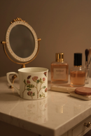 White Floral Blossom Ceramic Mug