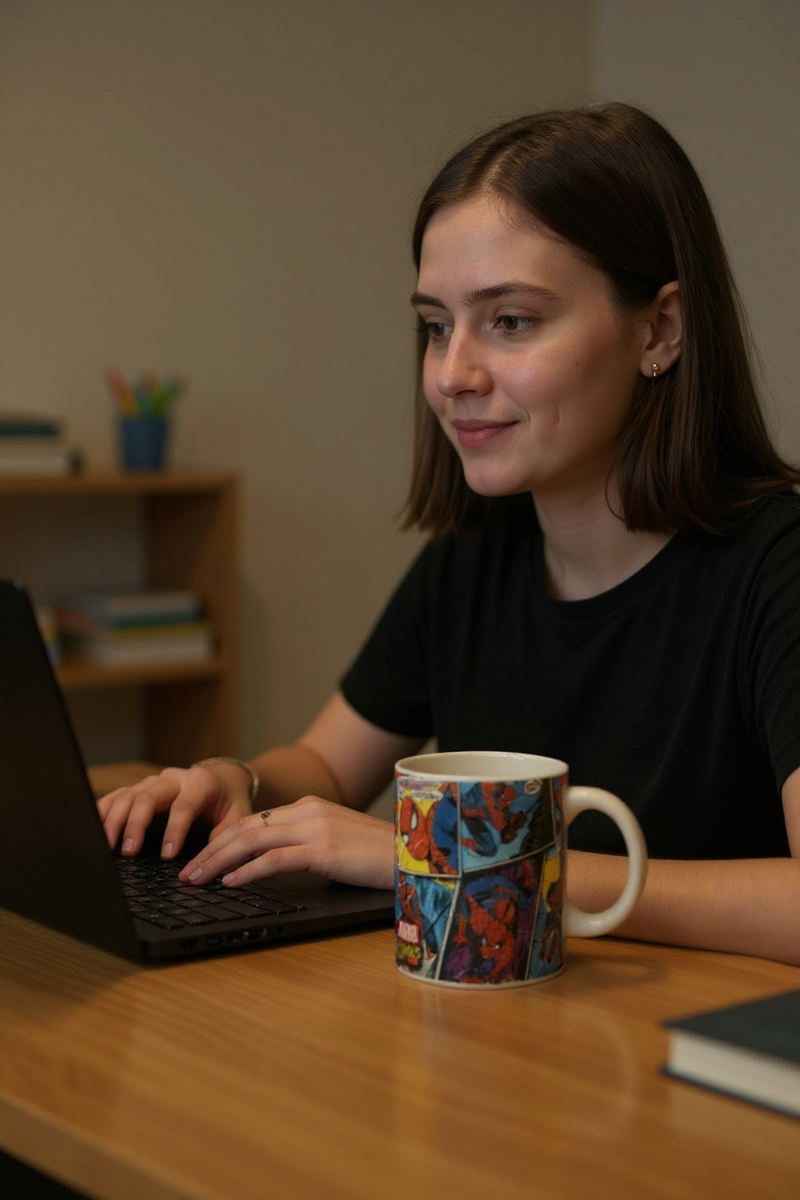 Web-Warrior Spiderman Comic Ceramic Mug | Gift for Marvel Fans