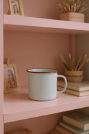 Red-Rimmed Cozy Haven Mug | Perfect for Coffee Lovers