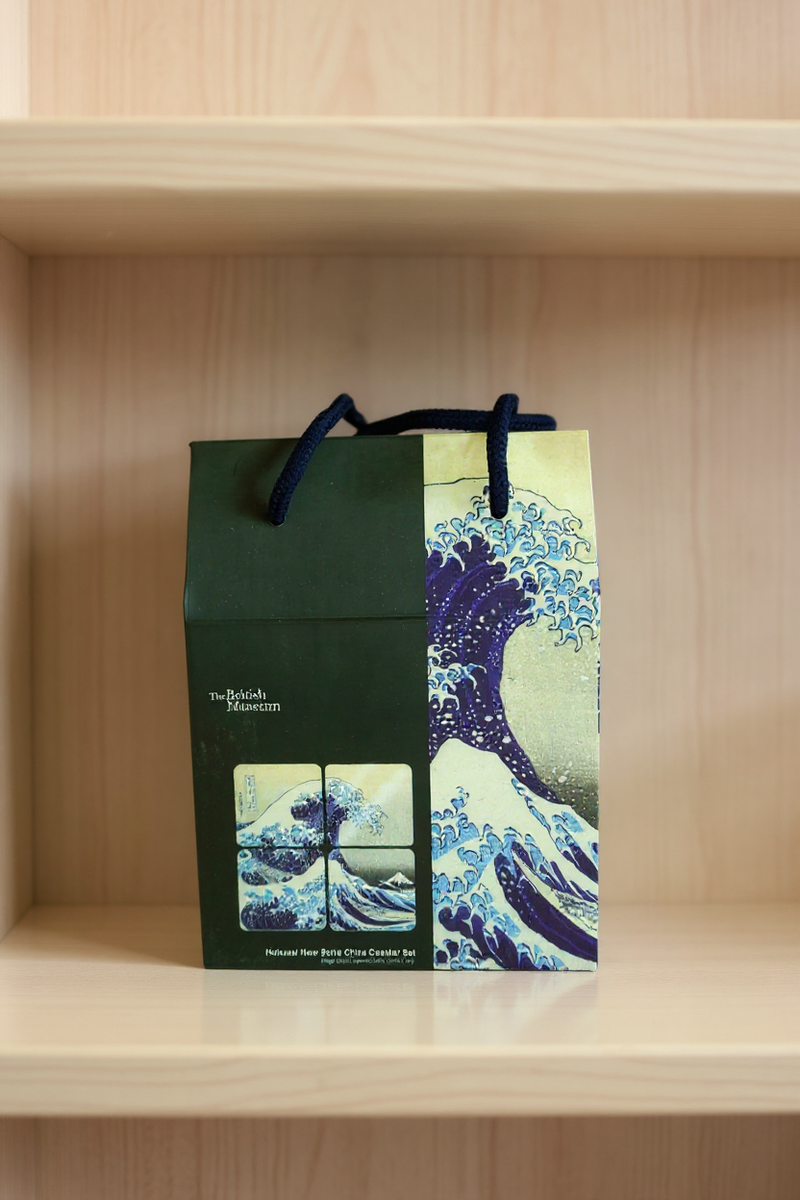 Hokusai's Wave Artistic Coaster Set
