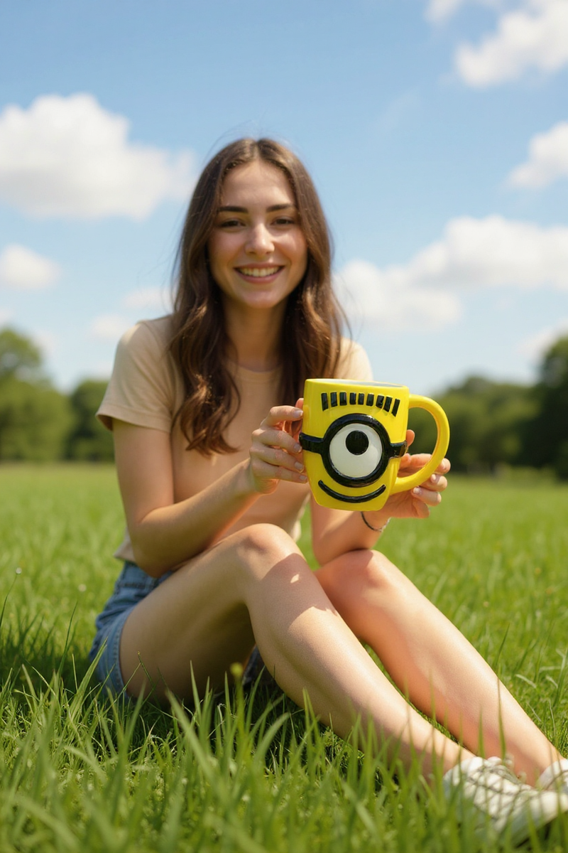 Minions Eye Peek Ceramic Mug