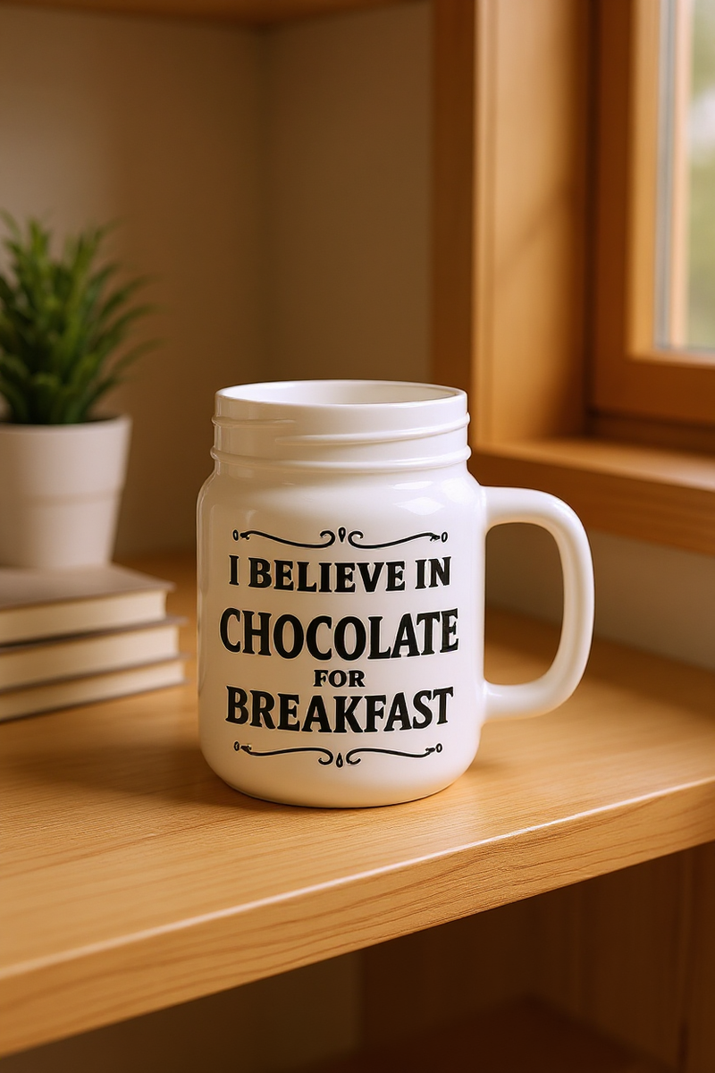 Mason Jar Style Coffee Mug