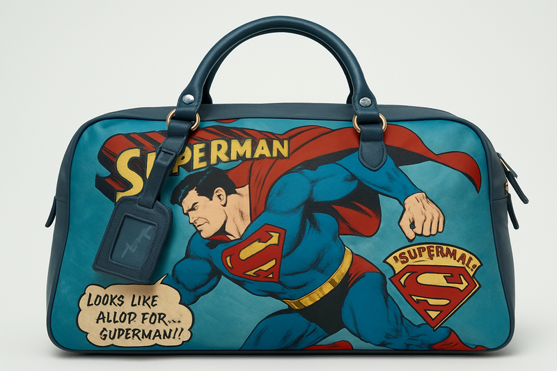 Superman Duffle Bag | 24L Polyester with Adjustable Strap