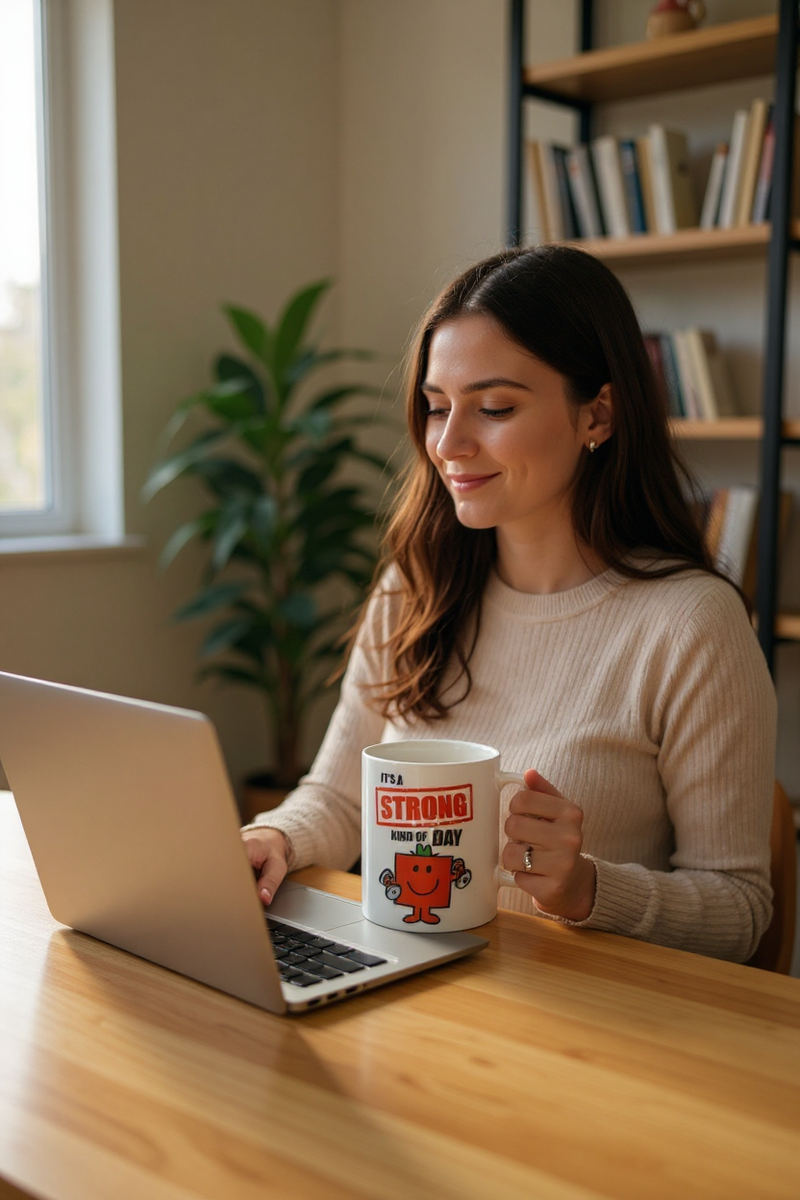 Little Miss Power Unleashed Ceramic White Mug