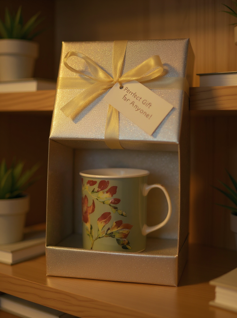 Sunlit Saffron Blossom Mug