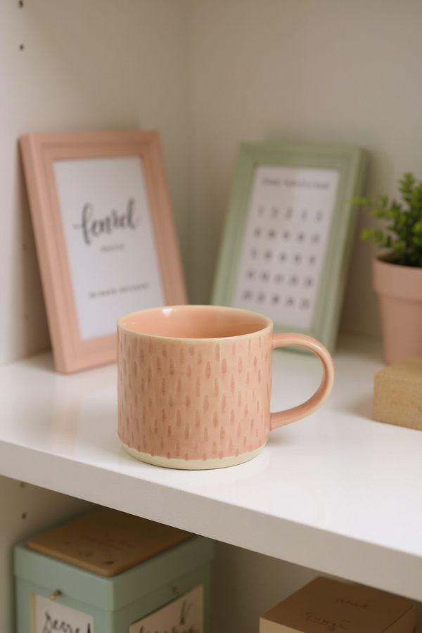 Classic Pink Ceramic Mug