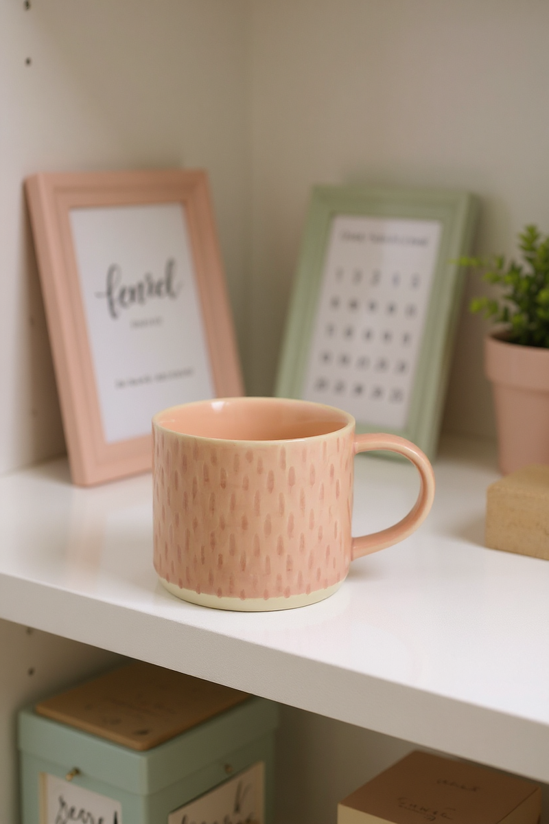 Classic Pink Ceramic Mug