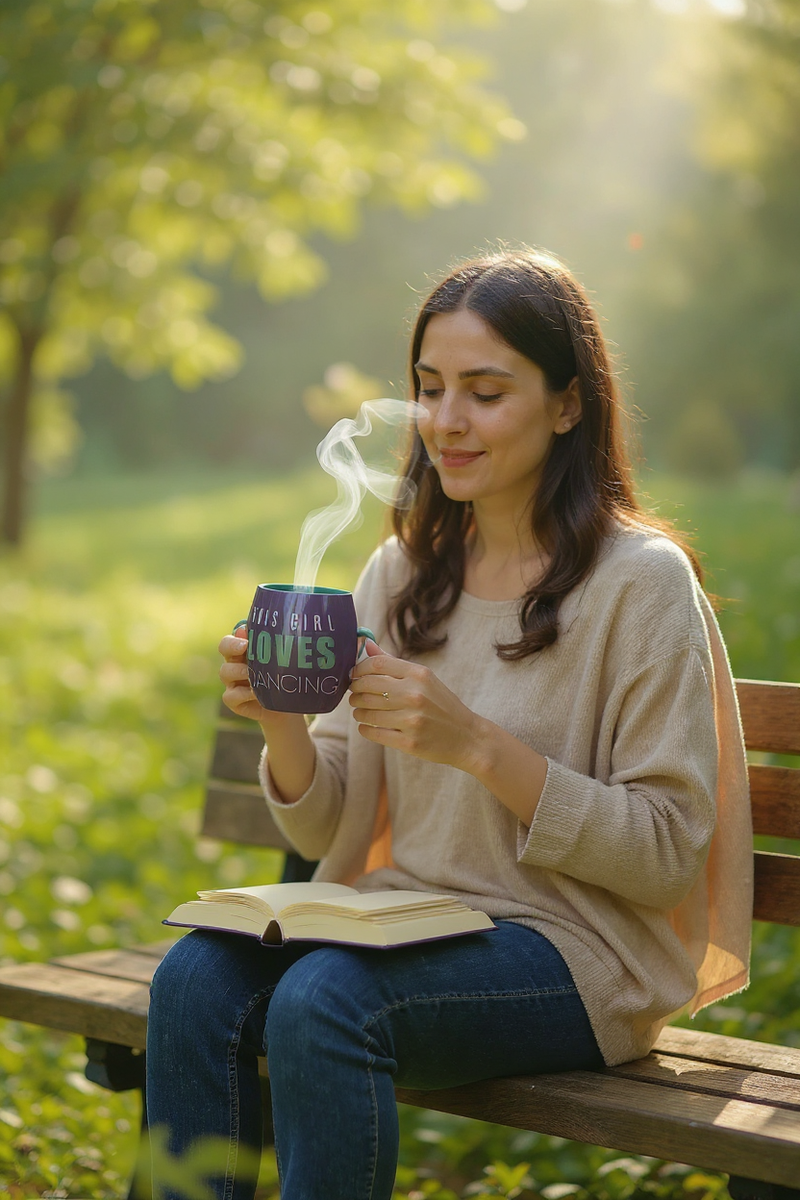 This Girl Loves Dancing Purple Ceramic Mug | Gift for Dance Enthusiasts