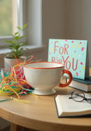 Footed Teacup Elegance Ceramic Mug | Gift for Tea Lovers