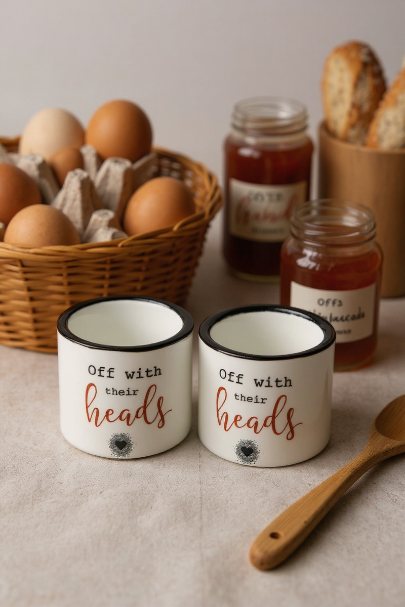 Queen of Hearts Royal Egg Cups