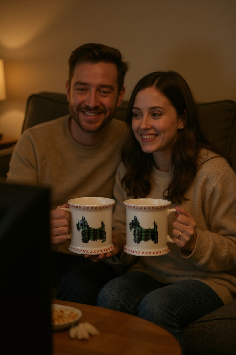 Scottie Plaid Ceramic Mug&nbsp;