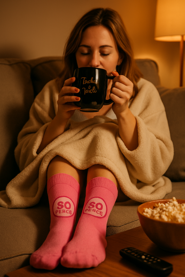 That’s So Fetch Chic Mug and Simple Pink Socks Set