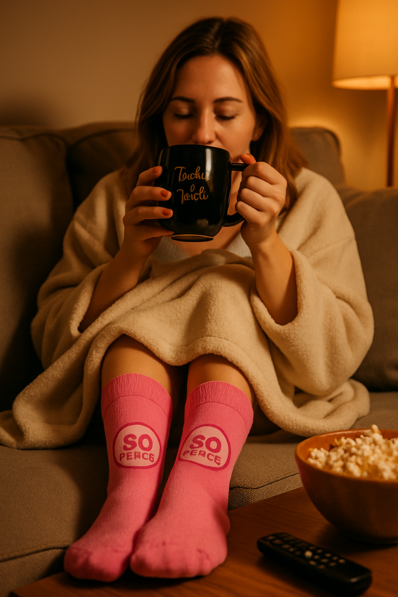 That’s So Fetch Chic Mug and Simple Pink Socks Set