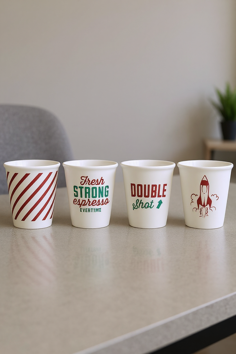 Espresso &amp; Rocket-Themed Galactic Cup Set