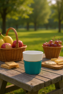 White and Blue Serenity Cup