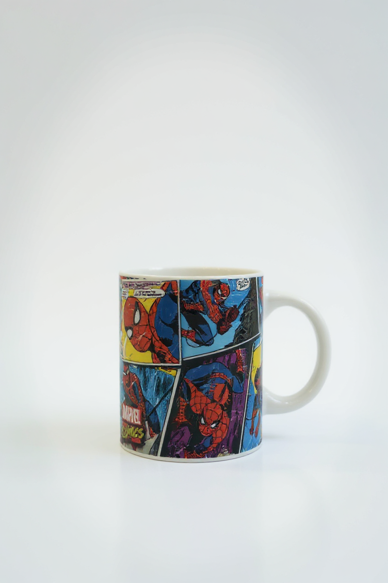 Web-Warrior Spiderman Comic Ceramic Mug | Gift for Marvel Fans