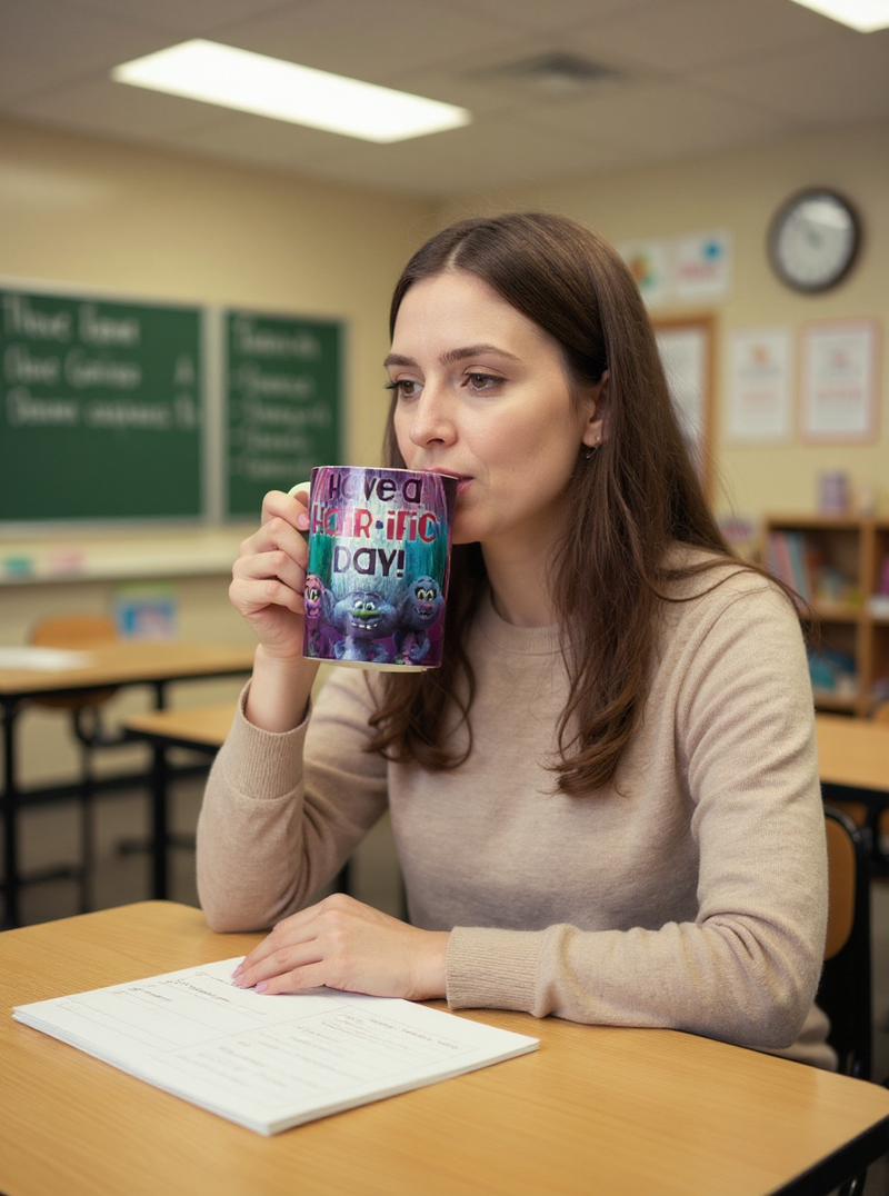 Disney Trolls Hair-ific Cheer Ceramic Mug | Gift for Trolls Fans