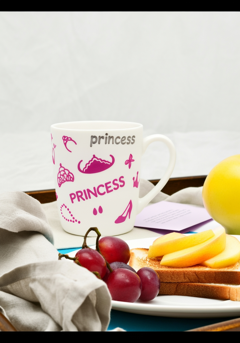 Royal Princess Elegance Ceramic Mug | Gift for Royalty Enthusiasts