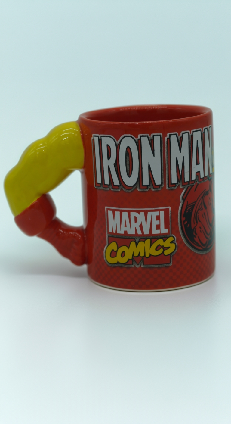 Marvel Comic Iron Man 3D Arm Handle Ceramic Mug