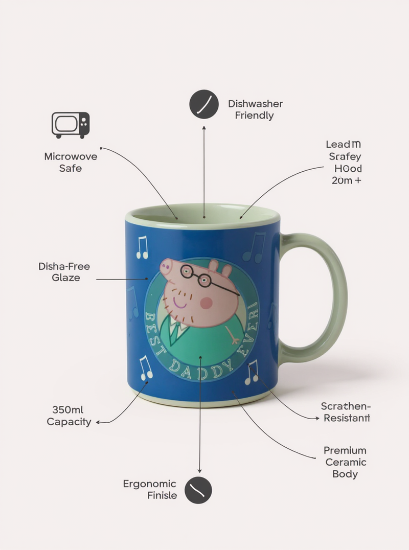 Peppa Pig Best Daddy Ever Mug