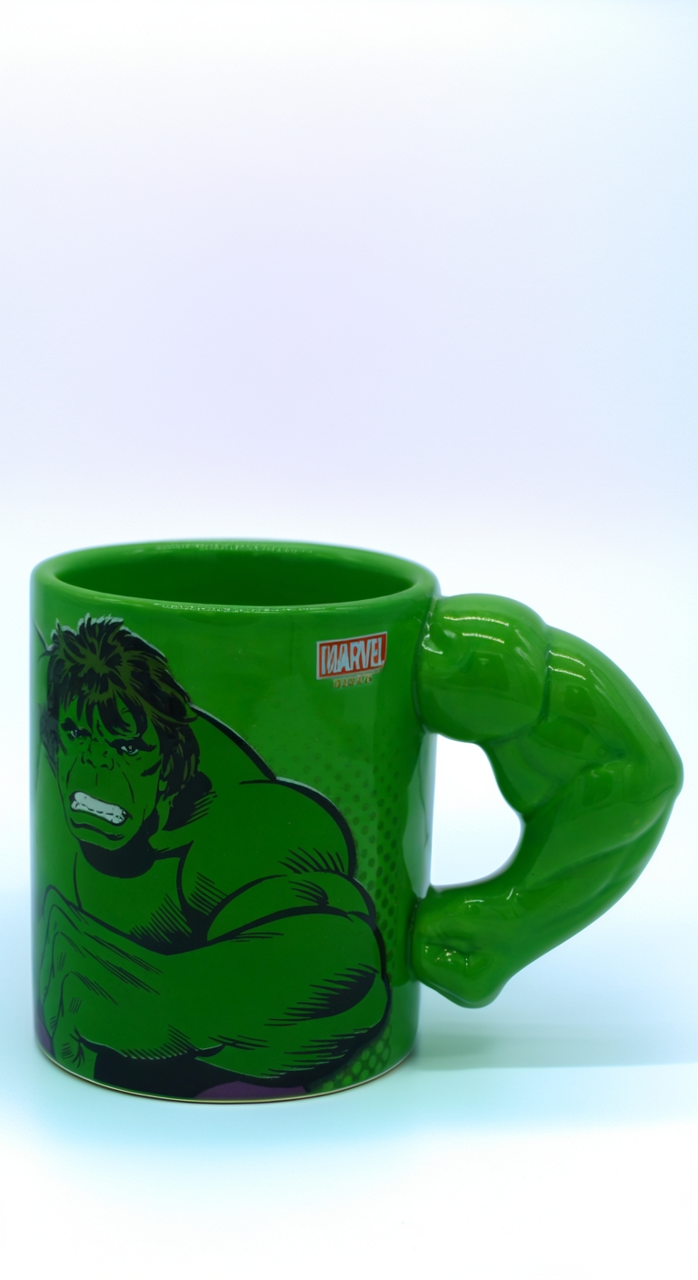 Marvel Hulk Titan 3D Arm Handle Green Ceramic Mug | Gift for Marvel Fans