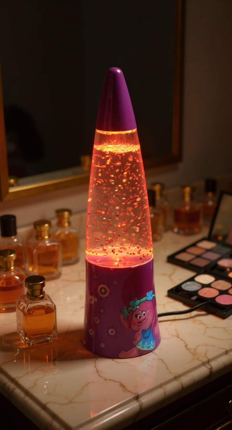 Trolls Poppy Glitter Magic Lamp