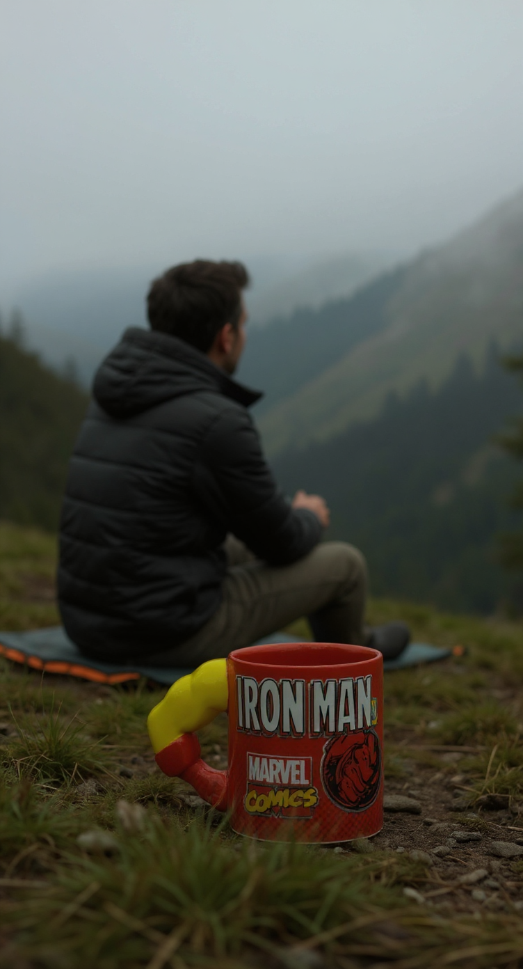 Marvel Comic Iron Man 3D Arm Handle Ceramic Mug