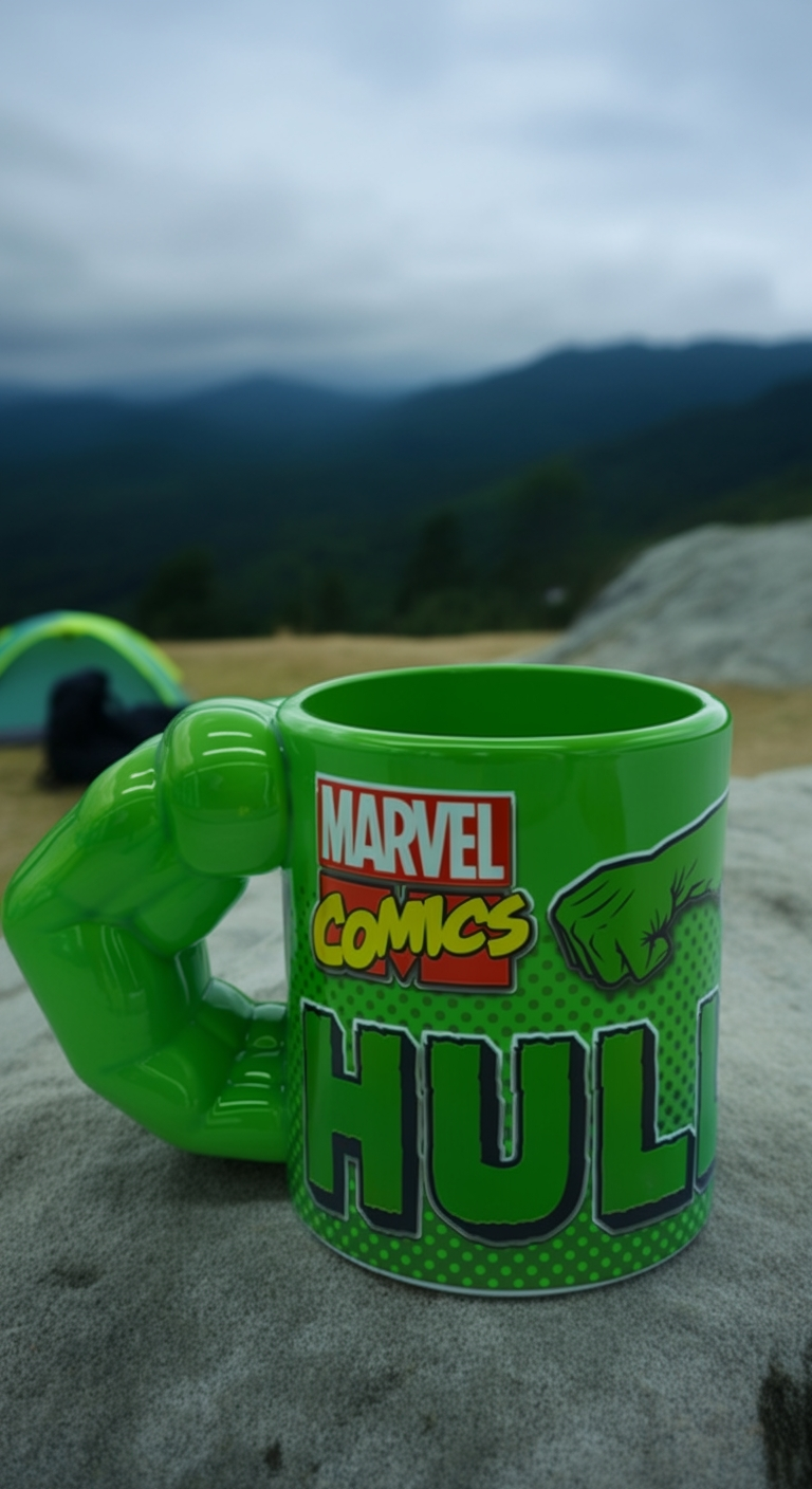 Marvel Hulk Titan 3D Arm Handle Green Ceramic Mug | Gift for Marvel Fans
