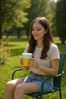 Ivory Sunshine Ceramic Mug | Gift for Everyday Joy
