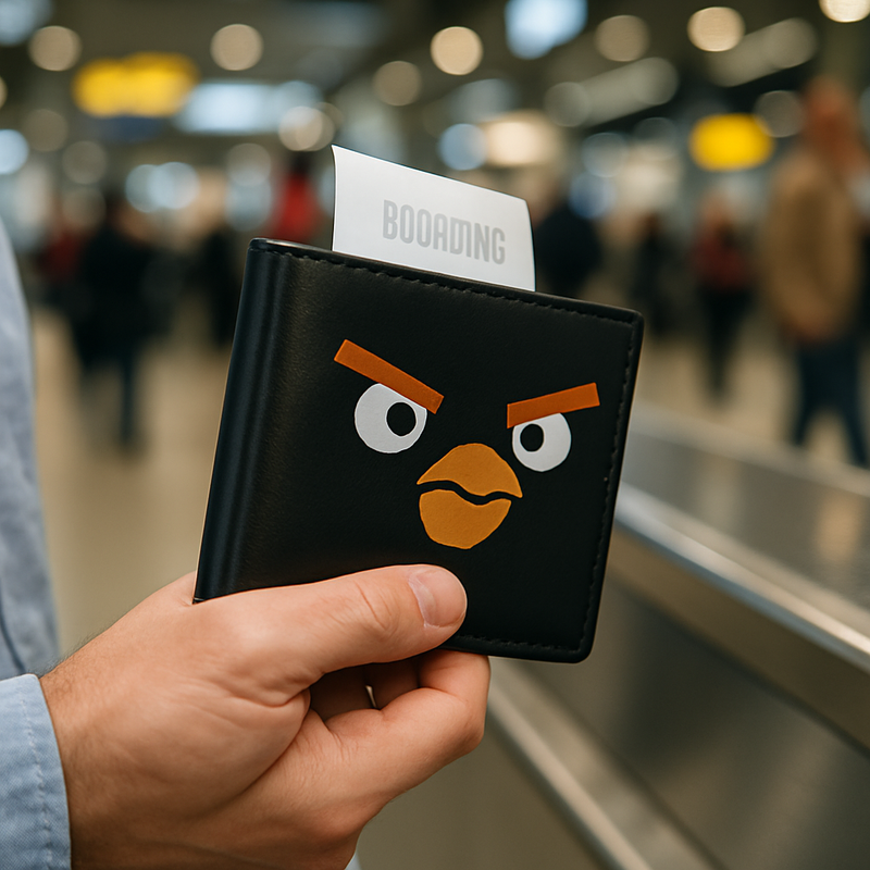 Angry Birds Black Wallet