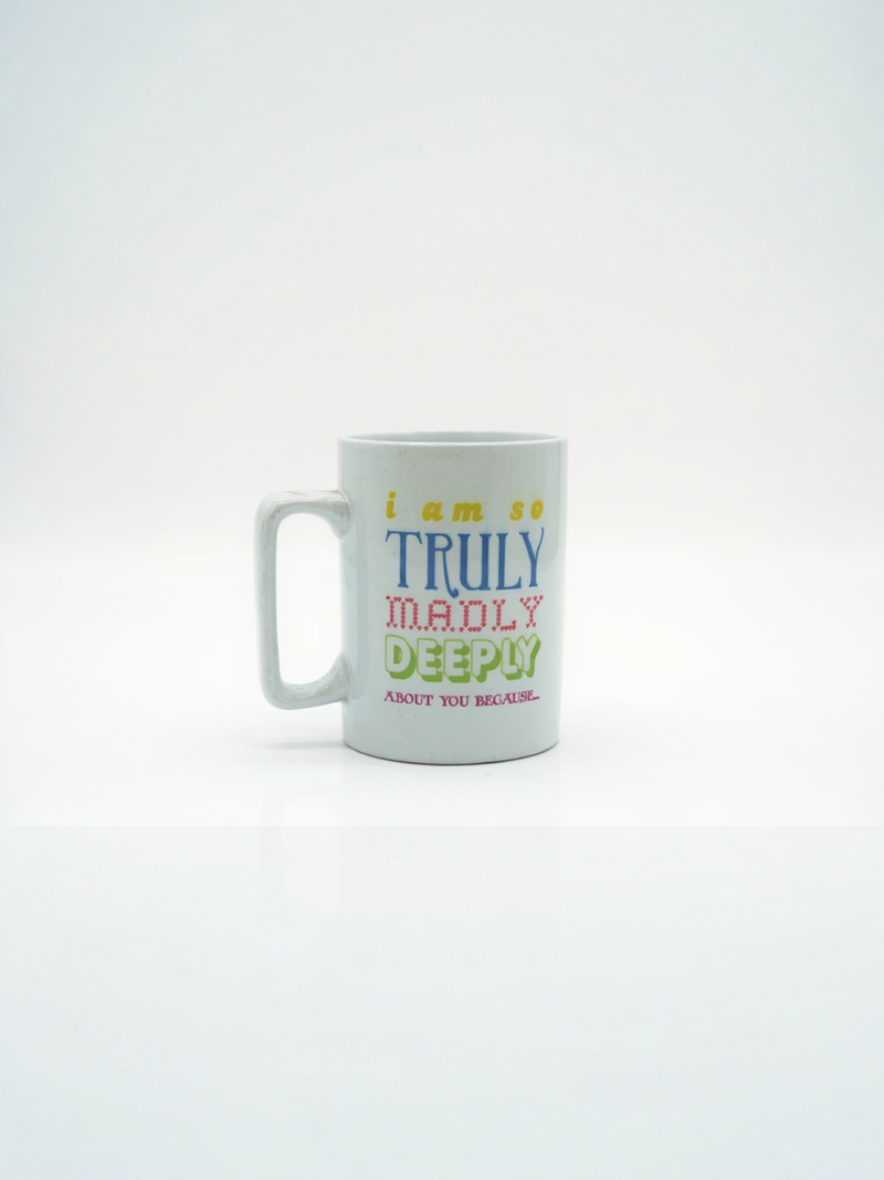 Truly Madly Deeply Love Ceramic Mug | Gift for Romantic Souls