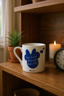 Blue Minnie Bow Thought Bubble Mug