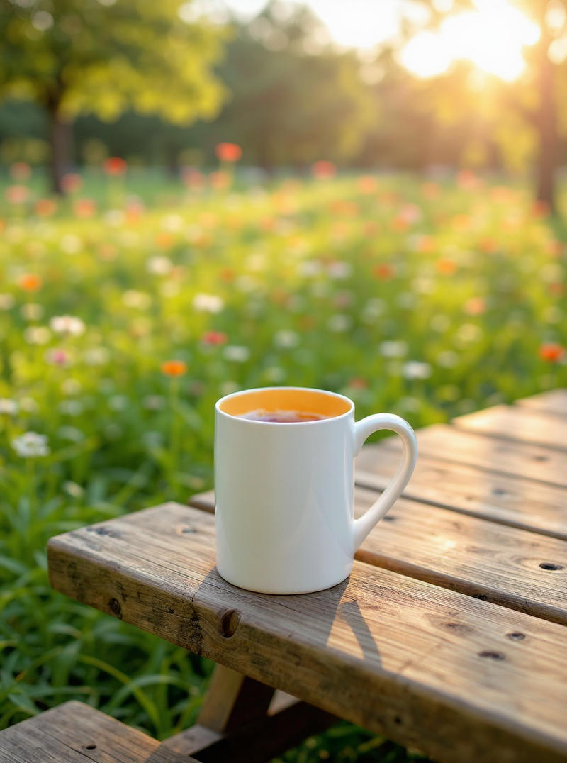 Simple Light Taupe Tranquility Mug