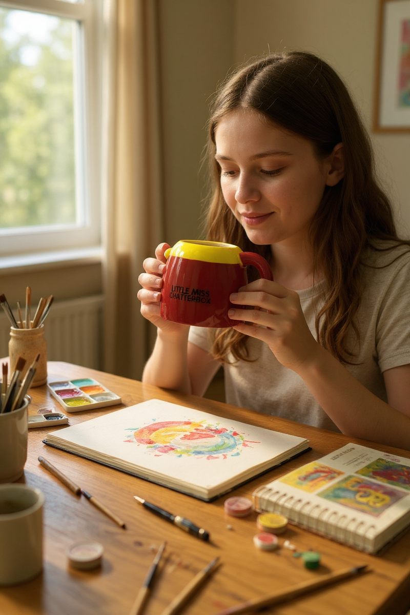 Little Miss Cheerful 3D Ceramic Mug | Gift for Fans&nbsp;