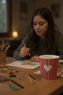 Red Heart Strings Ceramic Mug | Gift For Fans&nbsp;