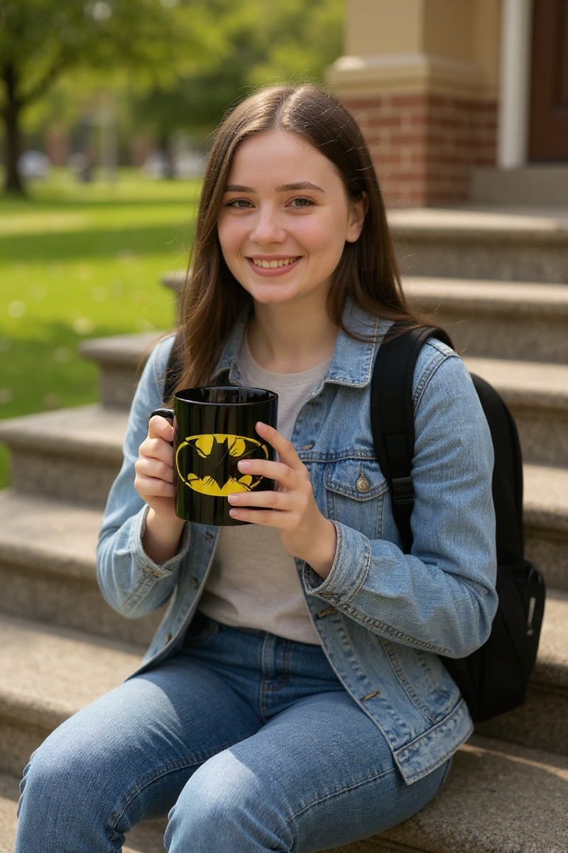 Dark Knight Crest Ceramic Cup | Gifts for Fans&nbsp;