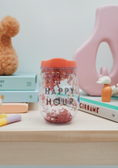 Glitter Sparkle Tumbler with Coral Lid