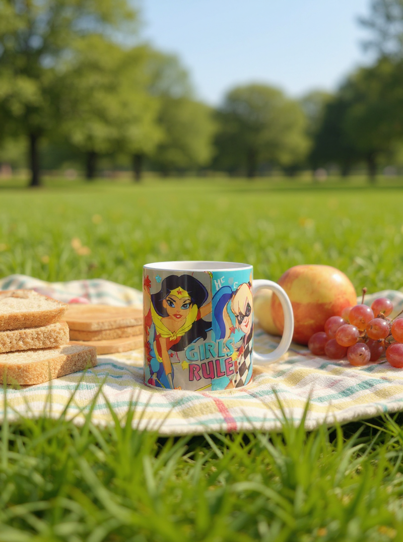 DC Super Hero Girls Power Ceramic Mug | Gift for DC Fans