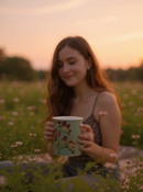 Sunlit Saffron Blossom Mug