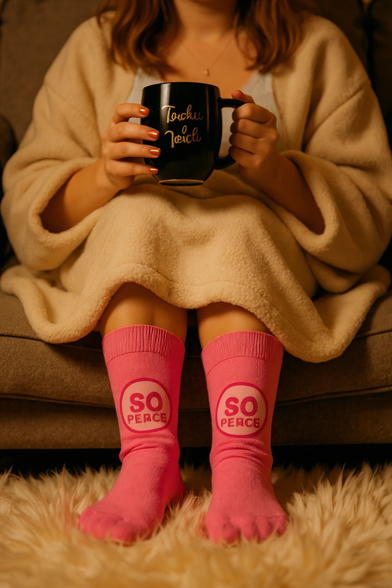 That’s So Fetch Chic Mug and Simple Pink Socks Set