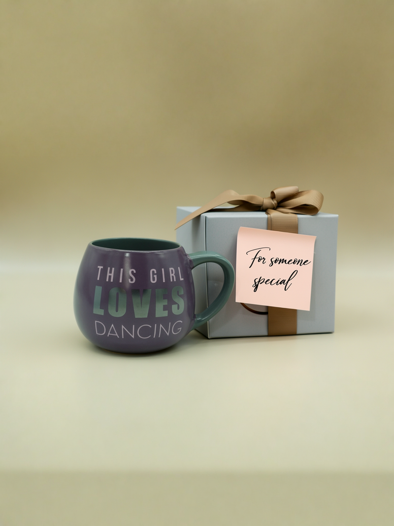 This Girl Loves Dancing Purple Ceramic Mug | Gift for Dance Enthusiasts